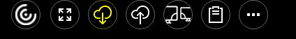 Select the download icon, which is the cloud with a down arrow. 