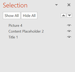Selection Pane in PowerPoint