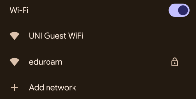 Available Wi-Fi Networks