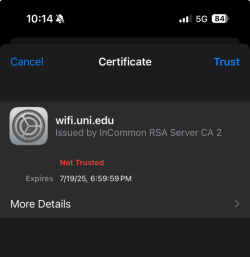 iOS Cert Prompt