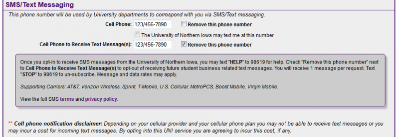 SMS Opt-Out